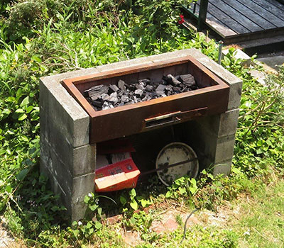 バーベキュー炉