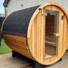 レッドシダー製のバレルサウナ