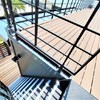 2階からもビーチを