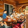 屋根付きBBQスペース