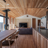 1Fリビング 木材の優しい空間