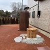 屋外シャワー、水風呂