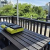 屋根付テラスでBBQ(雨でも安心)