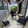 BBQ会場は屋根有りで安心!